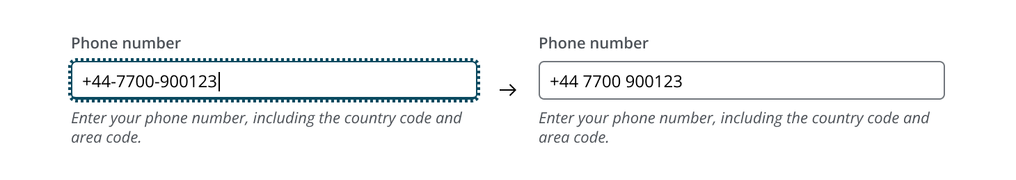 Input normalization of the formatted input pattern